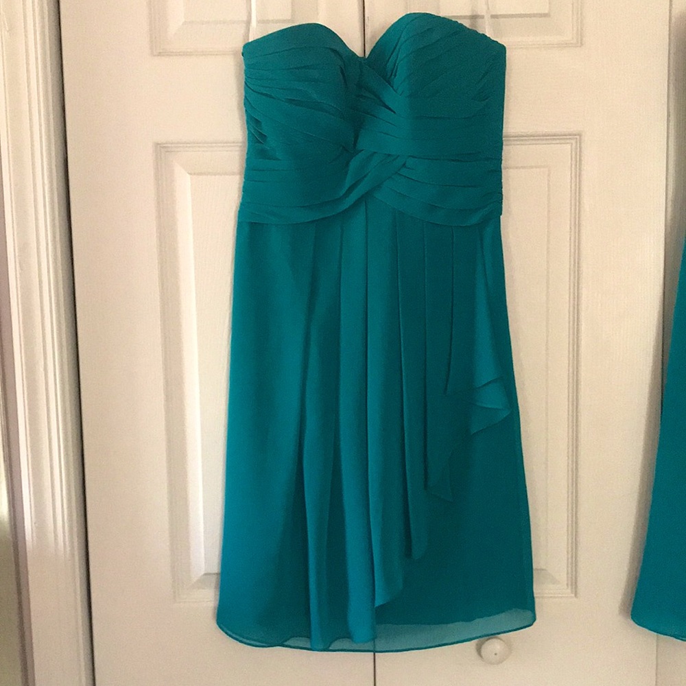 Davids Bridal Above Knee Bridesmaids Dress size 2